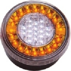 Lampa stop auto rotunda LED cu functii de Marsariei-Semnalizare 12/24V Lampa stop auto rotunda LED cu functii de Marsariei-Semnalizare 12/24V